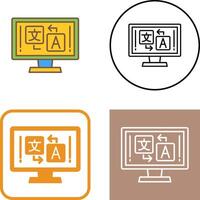 Language Icon Design vector