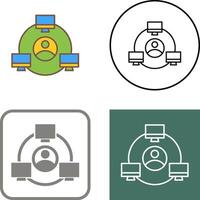 Network Icon Design vector