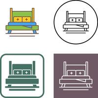 Bed Icon Design vector