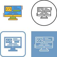 Coding Icon Design vector