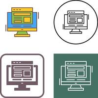 Adaptive Layout Icon Design vector