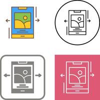 Swipe Icon Design vector