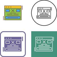 Error Icon Design vector