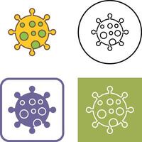 diseño de icono de virus vector