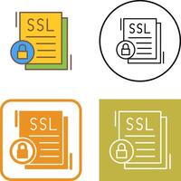 diseño de icono ssl vector