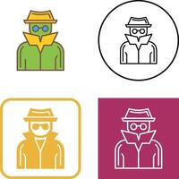 Spy Icon Design vector