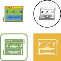 Complete Icon Design vector
