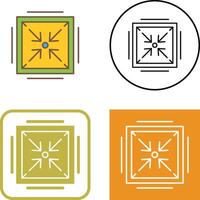 Minimize Icon Design vector