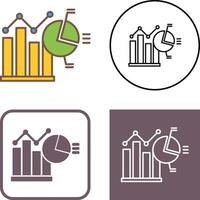 Bar Chart Icon Design vector