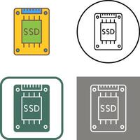 Ssd Icon Design vector