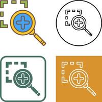 Zoom In Icon Design vector