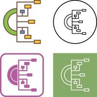 Flowchart Icon Design vector