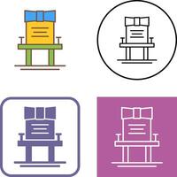 Chair Icon Design vector