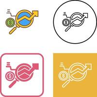 Data Research Icon Design vector