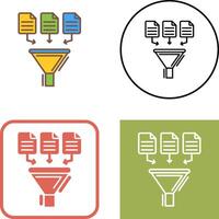 Data Collection Icon Design vector