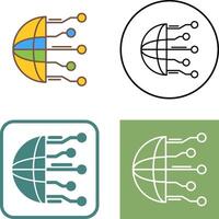 Network Icon Design vector