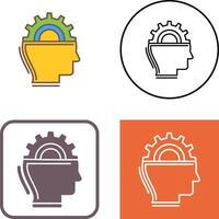 Machine Learning Icon Design vector