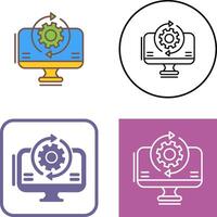 Synchronization Icon Design vector