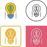 Light Bulb Icon Design vector