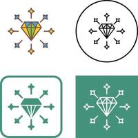 diseño de icono de diamante vector