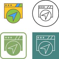Navigation Icon Design vector