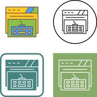 Keyboard Icon Design vector