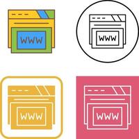 Www Icon Design vector