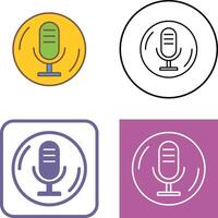 Microphone Icon Design vector