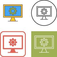 Monitor Screen Icon Design vector
