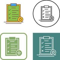 Task List Icon Design vector