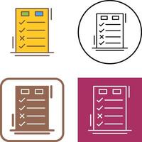 Today to Done CheckList Icon Design vector