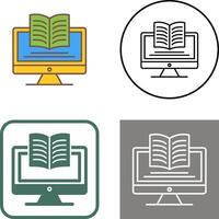 Digital Learning Icon Design vector
