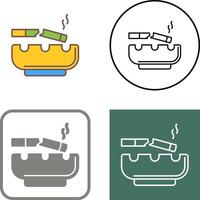 Broken Cigarette Icon Design vector