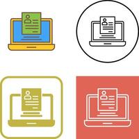 Registration Icon Design vector