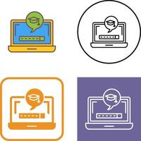 Digital Learning Icon Design vector