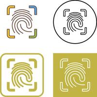 Finger Print Icon Design vector