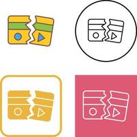 Broken Icon Design vector