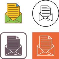 diseño de icono de correo vector