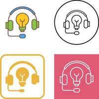 diseño de icono de auriculares vector