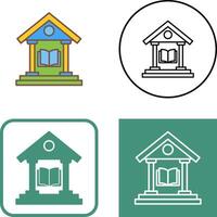 Library Icon Design vector