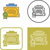 Certificate Icon Design vector