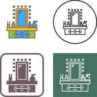 Dressing Table Icon Design vector