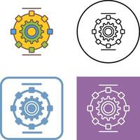 Automated Process Icon Design vector