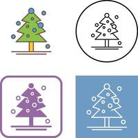 Navidad árbol icono diseño vector