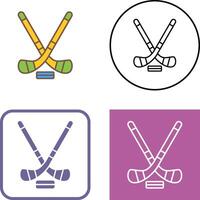 Ice Hockey Icon Design vector