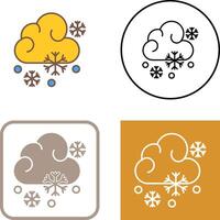 Snowy Icon Design vector