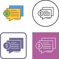 Dialog Icon Design vector