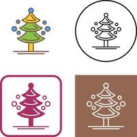 Pine Tree Icon Design vector