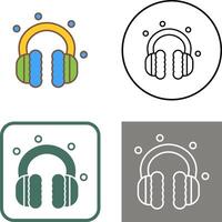 Earmuff Icon Design vector