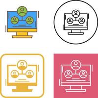 Hierarchy Structure Icon Design vector